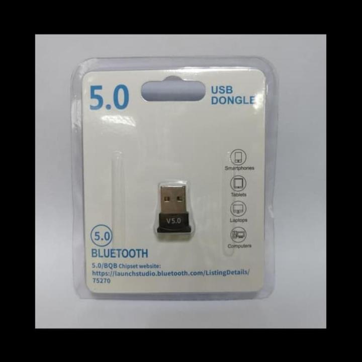 Bluetooth V 5.0 Dongle | Full-Speed USB 2.0 Interface | Low Energy Mode | Plug and Play | For Laptops, Computers