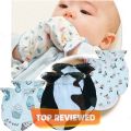 Pack Of 3 Pairs - Soft Cotton Baby Mittens / Gloves For Newborn Babies infants - multicolour(New). 