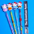4 x Hello kitty - Fancy Lead Bullet Push (sika) Pencil For Kids (Girls and Boys). 
