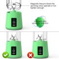 EXORT USB Rechargeable Juicer Blender 6 Blades Electric Blender Mini Portable Personal Size Juicer Cup USB Rechargeable Mixer 380ml Food Grade Water Bottle Portable Fruit Juicer Machine. 
