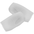 Height Increase Insole Invisible Heel Lift Pads Silicone Inserts Socks Reinforcer Non- Heightening Socks for Men 2cm White. 