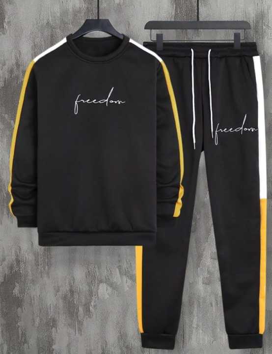 Self Design Men Track Suit