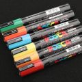 【HOT】 1Pcs UNI Posca Marker Pen PC-5M POP Poster Water-Based Advertising Mark Graffiti Pen 1.8-2.5Mm Painting Brush Art Supplies. 