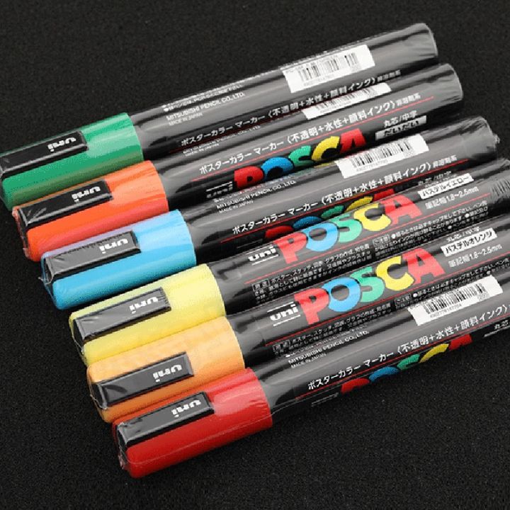 %E3%80%90HOT%E3%80%91%201Pcs%20UNI%20Posca%20Marker%20Pen%20PC-5M%20POP%20Poster%20Water-Based%20Advertising%20Mark%20Graffiti%20Pen%201.8-2.5Mm%20Painting%20Brush%20Art%20Supplies%20-%20Image%202