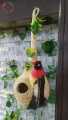 Beautiful Birds nest - handmade pet home bird house Size 12 inch - Small animals pets habitats cages breeding houses nesting outdoor feeders supplies parrots garden decorative. 