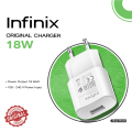 Infinix 10W and 18W Fast Charger with Data Cable Combo for Smartphone. 
