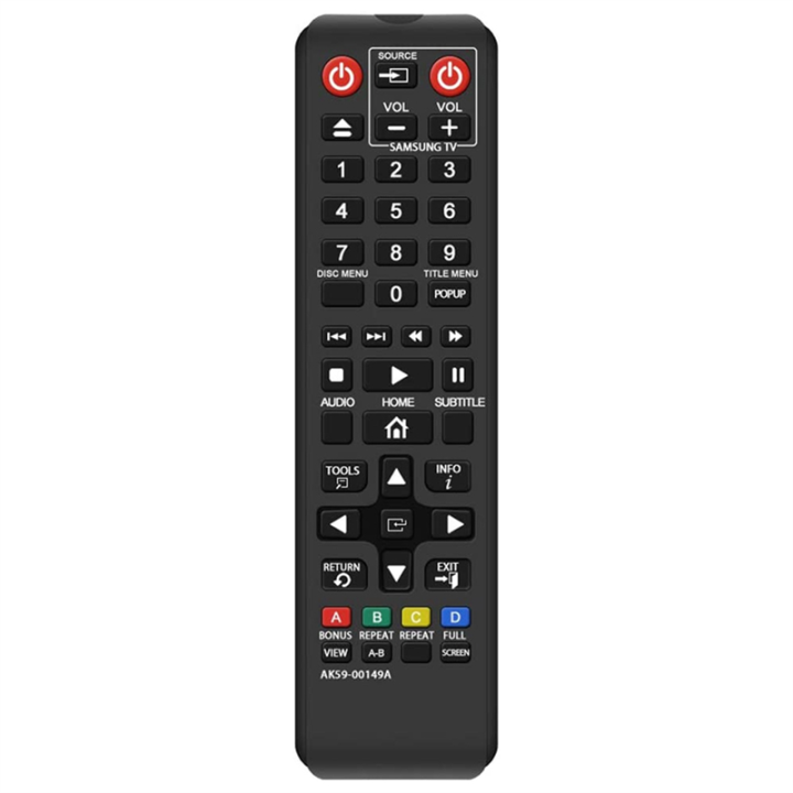 AK59-00149A Remote Control Replacement Remote Control DVD Blu-Ray Player BDF5100/ BD-ES5300 BD-FM51 BD-FM57C