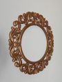 Round Carved Wooden Mirror / Wall Decoration Mirror / Decent Deco. 