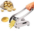 Potato Chips Making Machine Stainless Steel French Fry Potato Cutter Slicer Chipper | Fries Cutter |  Potato Cutter Slicer Vegetables Cucumber Carrot Onion. 