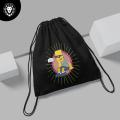 Supreme Man Black Drawstring Bag For Boys & girls. 