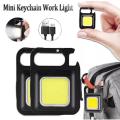 COB Keychain light Mini Small Rechargeable Flashlight 3 Light Modes Portable Pocket Light with Folding Bracket Bottle Opener and Magnet Base for Fishing, Walking and Camping | Skyhibazaar. 