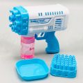 Space Rocket Bazooka Bubble Gun Electric Automatic Bubble Makers Bubbles Machine Toys  Bazooka 2in1 Cap 8 & 36 Holes Bubble Gun Toy For Pool Party Summer Vacations Birthday Party Perfect Gift for Kids  Battery Operated Small Bazooka Boom Feast Bubble Gun. 