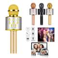 Best Microphone WS 858 for clear speaking professional karaoke speaker Wireless Bluetooth Hifi Speaker plus an original aux cable with mic. 