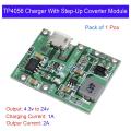 3.7V 2A 18650 Adjustable Step Up Converter and Battery Charger 18650 Lithium Battery Charging Discharge and Boost Converter Integrated BMS Module j5019 J5019 j-5019 for Wi-Fi Router. 