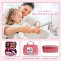 Cute Pet Doll Make Up Set for Kids Girl Cosmetics Beauty Bag Pretend Play Dress Up Princess Play Makeup Toy. 