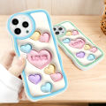 FELMYST Case For Realme C21 Hot Ins Cute Love Heart Mobile Phone Casing Shockproof Soft Back Cover for Girl. 