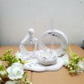 4pc White Aesthetic Home Decor Set, Trinket tray , Flower pot, Thinker Statue and Donut Vase, Set for Home or Office Decor, Decoration For Living Room, Home Decoration Items, Desktop Decoration - JangoMango Store. 