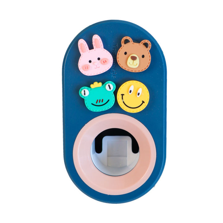 Kids%20Toothpaste%20Dispenser%20Toothbrush%20Holder%20Bathroom%20Toothpaste%20Squeezer%20Baby%20Automatic%20Cartoon%20Automatic%20Toothpaste%20Squeezing%20Handy%20Tool%20Case%20Wall-Mounted%20Kit%20-%20Image%204