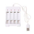 1.2V Universal 4 Slot AA/AAA Rechargeable Battery Charger Adapter USB Plug. 