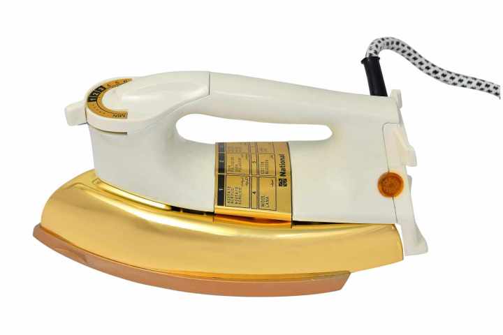 National Gold Dry Iron-5 years warranty-Golden Plate