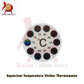 Aquarium Temperature Thermometer Sticker. 