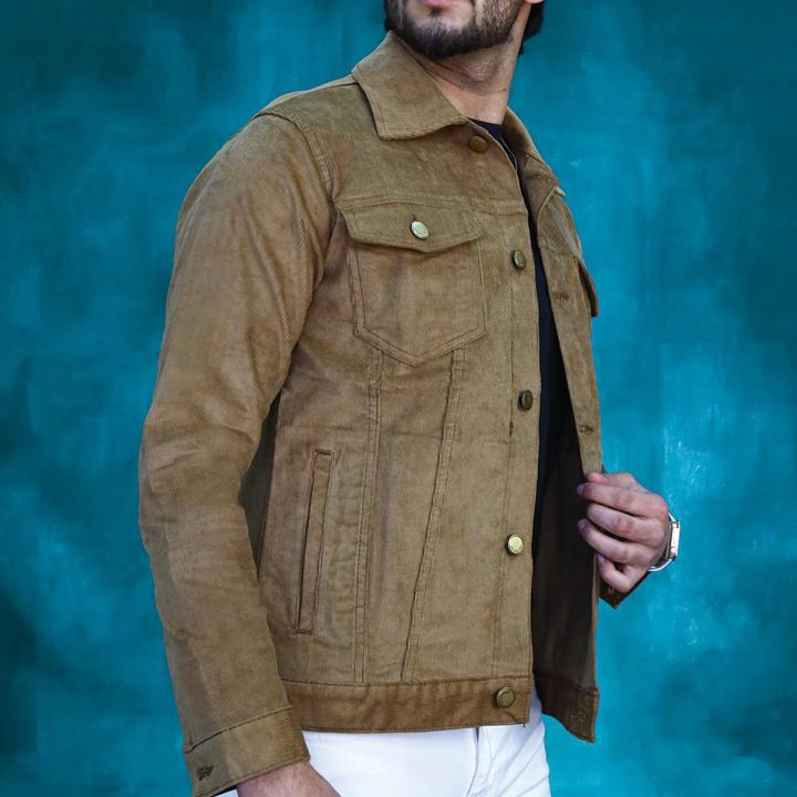 Men's Olive Brown Corduroy Jacket