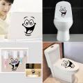 Cute Smiley Face Cartoon Sticker Home Wall Decoration Funny WaterProof Washroom Decor Sticker. 