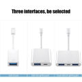 Atowin OTG Adapter for iPhone 14 13 12 11 X XS MAX 8 7 plus iPad pro air Lighting to USB Connector With Charging Port Data Converter for U Disk Keyboard Mouse. 