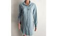 2018 Women Casual V Neck Blouse Tassel Denim Top Ladies Tunic T Shirt Mini Dress. 