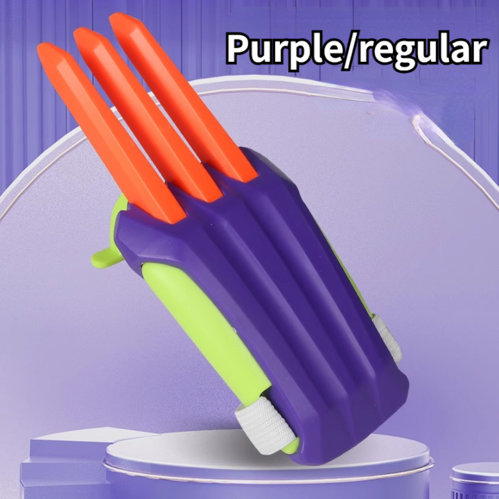 Diamond Wolf Claw Retractable Toy Diamond Wolf Radish Claw Kids' Toy Wolf Paw Pop-up cosplay stress-relief gift toy for kids