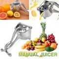 Manual Fruit Juicer, Lemon, Orange Citrus Juicer, Alloy, Silver. 