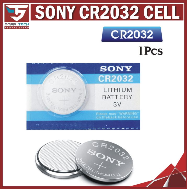 SONY CR2032 CR 2032 3V Lithium Battery DL2032 ECR2032 BR2032 Button Cell Batteries For Car Remote Control Watch Scale Toy Computer Laptop PC