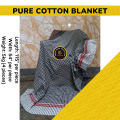 Cotton 4 Pcs Throws  with width 54 Inches and Length 115 Inches. 