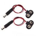 9V DC Battery Power Cable Plug Clip Jack Connector. 