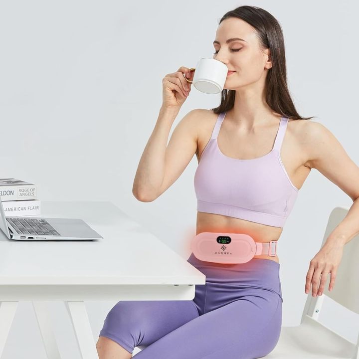 “Electric Menstrual Cramp Relief Belt – Rechargeable Heated Abdominal ...