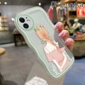 chenyyka For Xiaomi Redmi Note 8 Note 8T Case Cartoon Cute Girl back Lovely Cream Wave Border Soft Clear Shockproof Phone Cases Creative Camera Transparent Casing Simple Silicone Protective Cover. 
