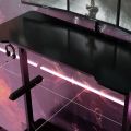 Black Gaming Table -  Pc Gaming Table - Laptop Gaming Table - RGB Led Lights on Table - Study Table - Headphones Holder - (Customised). 
