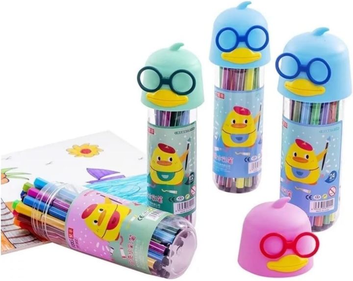 Multicolor%20Markers%20for%20children%20%7C%2012%20pieces%20with%20beautiful%20Duck%20box%20-%20Image%205