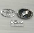 Toyota Vitz 2005-2010 Front Back Logo with Monograms Complete Set Logo Monograms Emblems. 