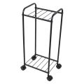 2-Tier Metal Water Bottle Stand with Wheels - Kitchen Trolley Organizer - Rolling Cart - Water Bottle Trolley - Made in Pakistan. 