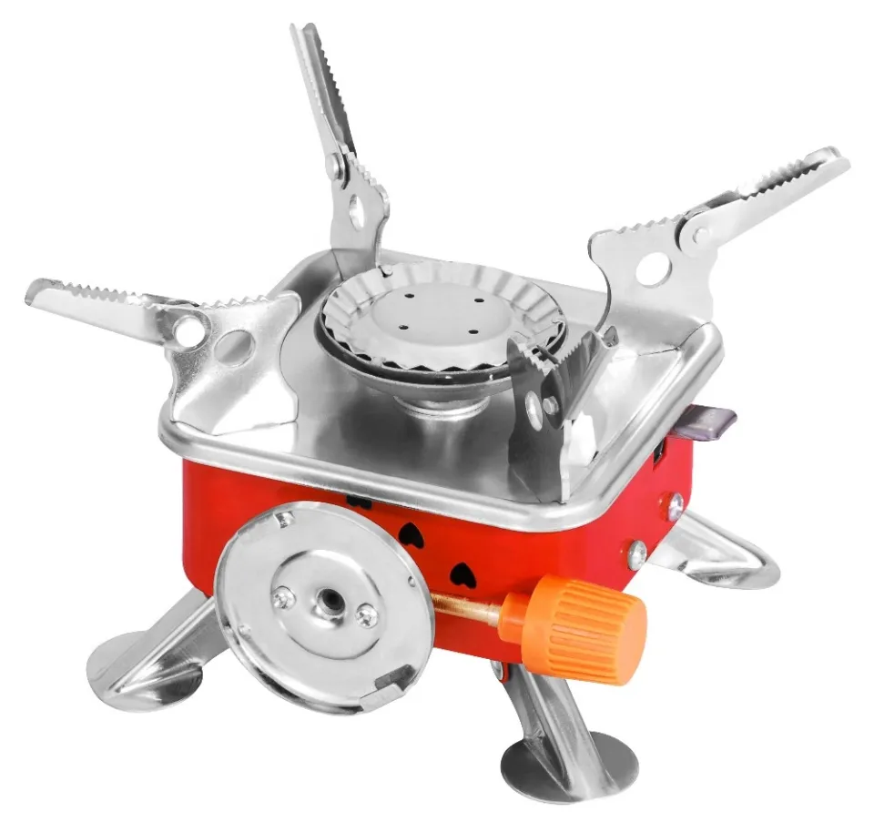 Original Mini Portable Square Stove for Backpacking Hiking Windproof Burner Camping Gas Stove Foldable Stove Burners Outdoor Daraz.pk