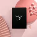 Black Paper Notebook Dotted Journal A5 Size 32 Sheets. 