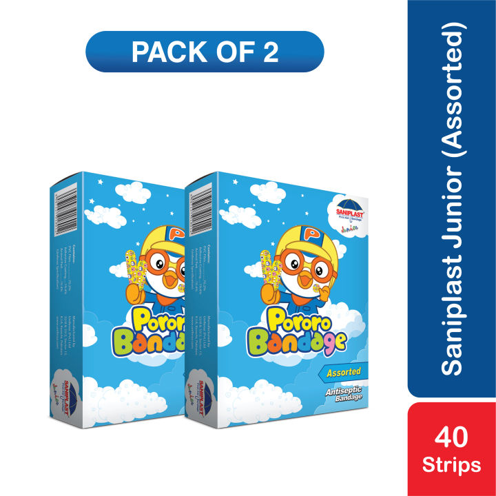 Saniplast Junior Pororo Assorted Bandages 20 Strips (Pack of 2)