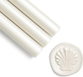 White Seal Wax Sticks Glue Gun Sealing Round white color for Wax Seal Stamp, Sealing Envelope, Wedding Invitations, Pack of 10. 