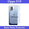 Oppo F19 Back Matte Protector Soft Skin Sheet Soft Film Protection For Oppo F19. 