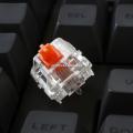 Healios Tactile Switches MX Style 5Pins Mute Orange Switch For Mechanical Keyboard Shafts 63.5G Force 2PCS. 