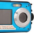 Waterproof Digital Camera,Underwater Camera Dual Screens Selfie Waterproof Digital Camera,Compact Underwater Camera. 