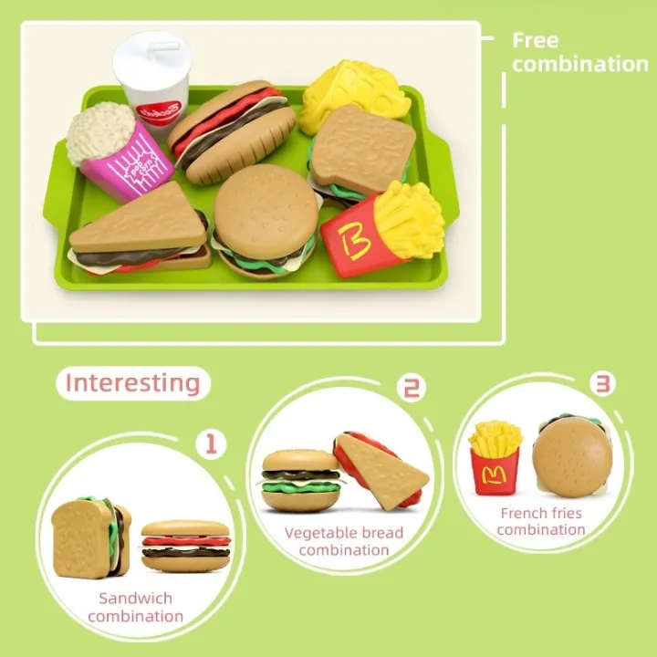 Happy%20Little%20Chef%20Kitchen%20Toys%20Play%20House%20Mini%20Burger%20And%20Fries%20Set%20Food%20Toys%20-%20Image%204