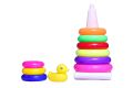 Rainbow Stacking Ring Toys for Kids, Baby Rings Toys, 9 Pcs Stacking Ring Tower Construction Toys, Multicolor Rings Toy Play Activity Baby Toys. 