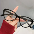 2024 Anti Blue Light Computer Glasses Women Big Frame Cat Eye Metal Frame Reading Eyeglasses Dropshipping Homesickneisi. 